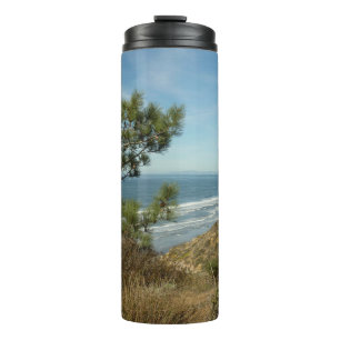 Torrey-Kiefer und kalifornische Küstenlandschaft Thermosbecher