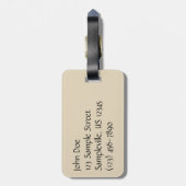 Torrey Pine Closeup California Botanical Gepäckanhänger (Rückseite vertikal)