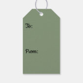 Torrey Pine Closeup California Botanical Geschenkanhänger (Rückseite)