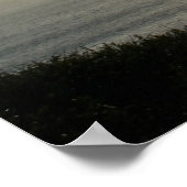 Torrey Pine Silhouette Matte Leinwand Poster (Ecke)