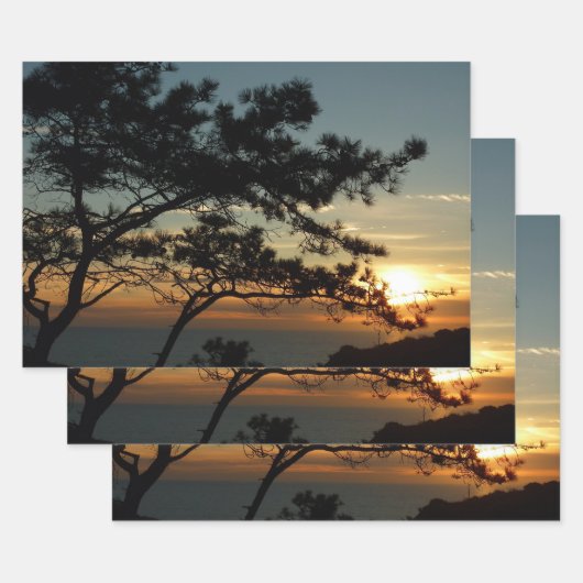 Torrey Pine Sunset I California Landschaft Geschenkpapier Set (Set)