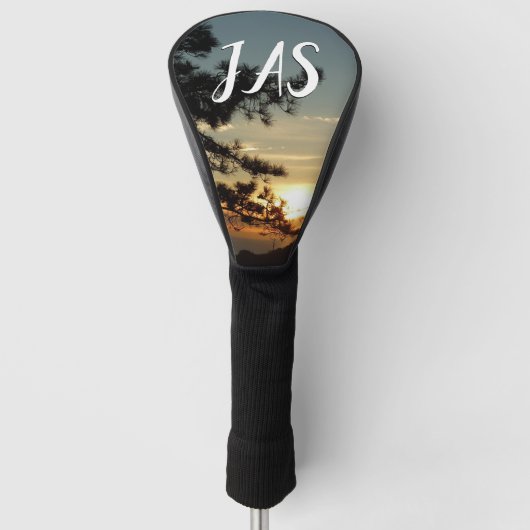 Torrey Pine Sunset I California Landschaft Golf Headcover (Vorderseite)