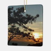 Torrey Pine Sunset I California Landschaft Keramikornament (Links)