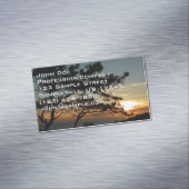 Torrey Pine Sunset I California Landschaft Magnetische Visitenkarte (Beispiel)