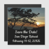 Torrey Pine Sunset I California Landschaft Magnetkarte (Vorne/Hinten)