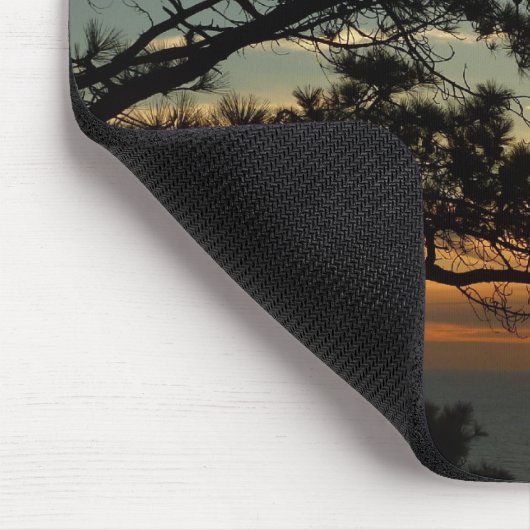 Torrey Pine Sunset I California Landschaft Mousepad (Ecke)