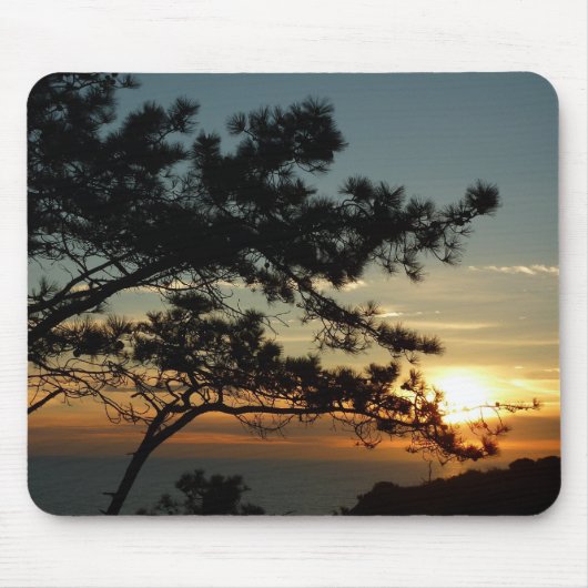 Torrey Pine Sunset I California Landschaft Mousepad (Vorne)