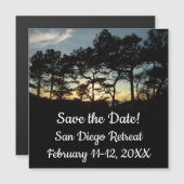 Torrey Pine Sunset II Kalifornien Landschaft Magnetkarte (Vorne/Hinten)