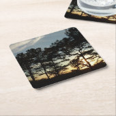 Torrey Pine Sunset II Kalifornien Landschaft Rechteckiger Pappuntersetzer (angewinkelt)