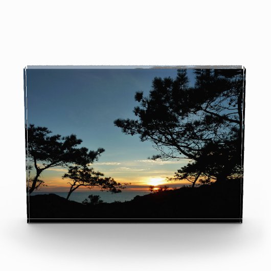 Torrey Pine Sunset III California Landscape Fotoblock (Vorderseite)