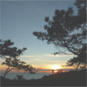 Torrey Pine Sunset III California Landschaft Aufkleber (Vorderseite)
