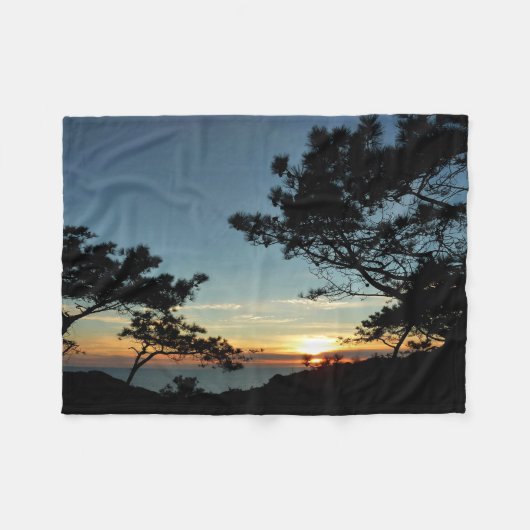 Torrey Pine Sunset III California Landschaft Fleecedecke (Vorderseite (Horizontal))