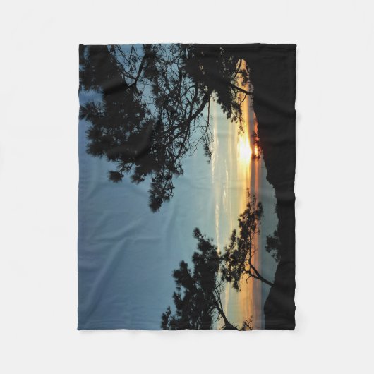Torrey Pine Sunset III California Landschaft Fleecedecke (Vorderseite)