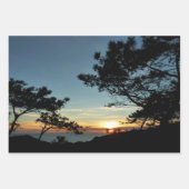 Torrey Pine Sunset III California Landschaft Geschenkpapier Set (Vorderseite)