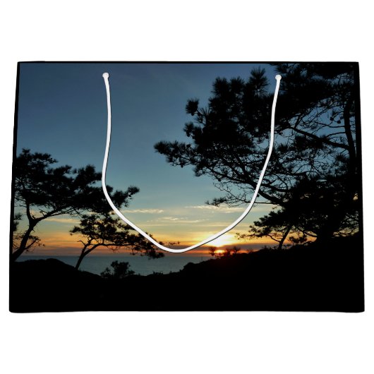 Torrey Pine Sunset III California Landschaft Große Geschenktüte (Vorderseite)