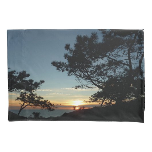 Torrey Pine Sunset III California Landschaft Kissenbezug (Vorderseite)