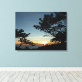 Torrey Pine Sunset III California Landschaft Leinwanddruck (Insitu (Holzboden))