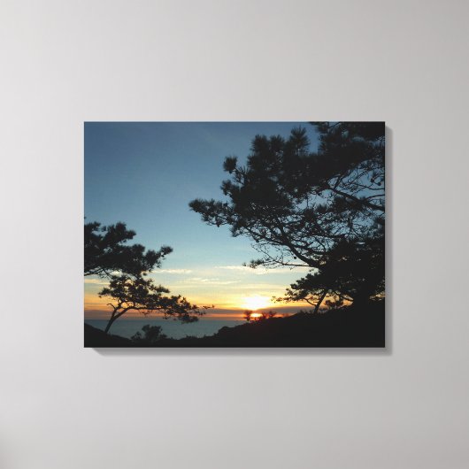 Torrey Pine Sunset III California Landschaft Leinwanddruck (Vorderseite)