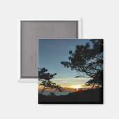 Torrey Pine Sunset III California Landschaft Magnet (Vorderseite/Rückseite)