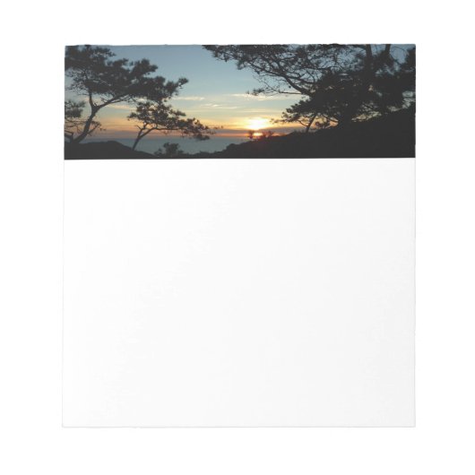 Torrey Pine Sunset III California Landschaft Notizblock (Vorderseite)