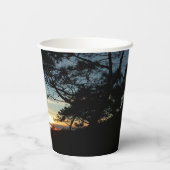 Torrey Pine Sunset III California Landschaft Pappbecher (Rückseite)