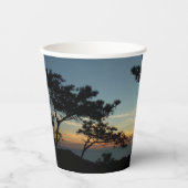 Torrey Pine Sunset III California Landschaft Pappbecher (Vorderseite)
