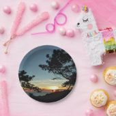 Torrey Pine Sunset III California Landschaft Pappteller (Party)