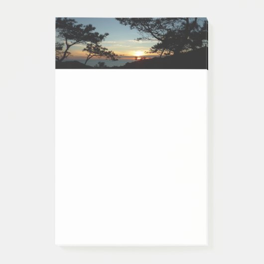 Torrey Pine Sunset III California Landschaft Post-it Klebezettel (Vorderseite)