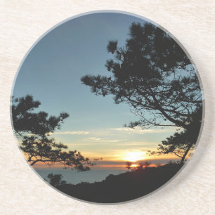 Torrey Pine Sunset III California Landschaft Sandstein Untersetzer
