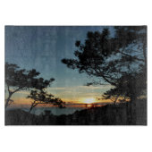 Torrey Pine Sunset III California Landschaft Schneidebrett (Vorderseite)