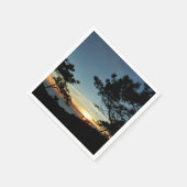 Torrey Pine Sunset III California Landschaft Serviette (Ecke)