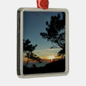 Torrey Pine Sunset III California Landschaft Silbernes Ornament (Rechts)
