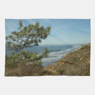 Torrey Pine und California Coastline Landschaft Geschirrtuch