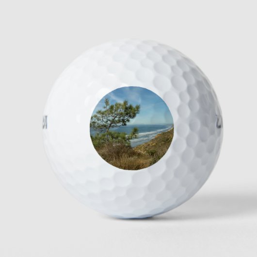 Torrey Pine und California Coastline Landschaft Golfball (Vorderseite)