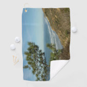 Torrey Pine und California Coastline Landschaft Golfhandtuch (Insitu)