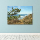 Torrey Pine und California Coastline Landschaft Leinwanddruck (Insitu (Holzboden))