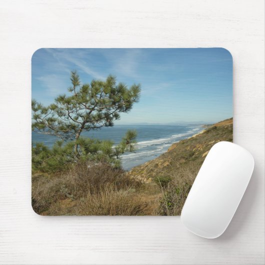 Torrey Pine und California Coastline Landschaft Mousepad (Mit Mouse)