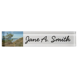 Torrey Pine und California Coastline Landschaft Namensplakette