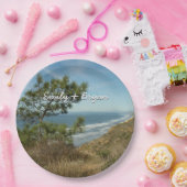 Torrey Pine und California Coastline Landschaft Pappteller (Party)