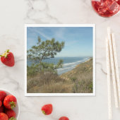 Torrey Pine und California Coastline Landschaft Serviette (Beispiel)