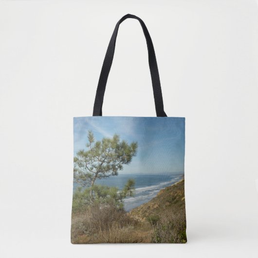 Torrey Pine und California Coastline Landschaft Tasche (Vorderseite)