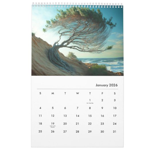 Torrey Pines: Anderswoher Charm Kalender (Jan 2026)