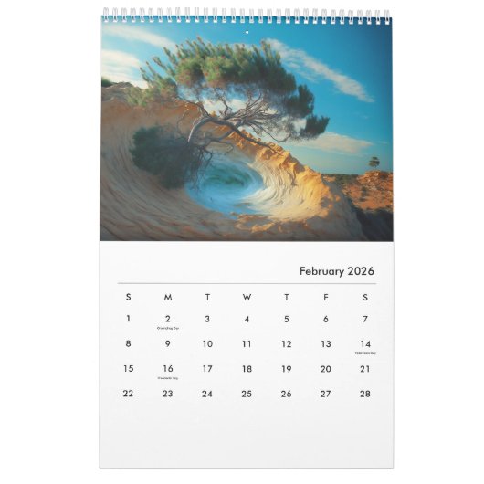 Torrey Pines: Anderswoher Charm Kalender (Feb 2026)