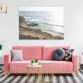 Torrey Pines Beach Große Canvas Print Leinwanddruck (Insitu (Wohnzimmer))