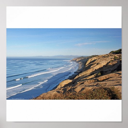 Torrey Pines mit Blick auf Blacks Beach nördlich b Poster (Vorne)