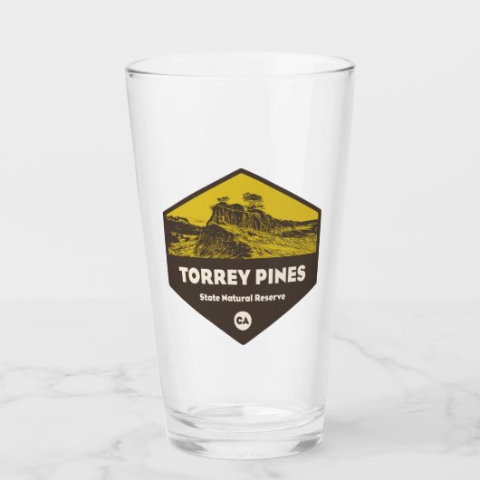 Torrey Pines Staat Reserve Kalifornien Glas (Vorderseite)