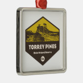Torrey Pines Staat Reserve Kalifornien Ornament Aus Metall (Rechts)