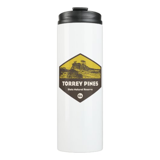 Torrey Pines Staat Reserve Kalifornien Thermosbecher (Vorderseite)