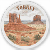 Torrey Utah  Aufkleber (Vorderseite)