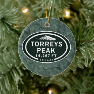 Torreys Peak 14.267 FT Colorado 14er Berg Keramikornament